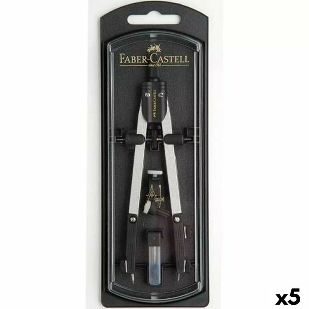 Kompass Faber-Castell 17 cm Zubehör (5 Stück)