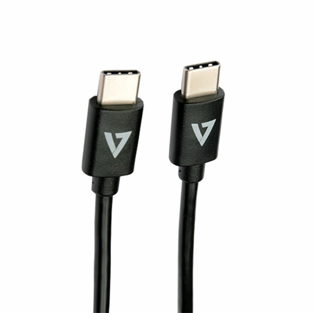 USB-C Cable V7 9743702000 Black 2 m (1 Unit)