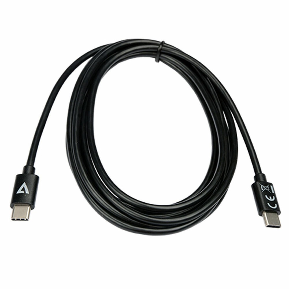 USB-C-Kabel V7 9743702000 Schwarz 2 m (1 Stück)