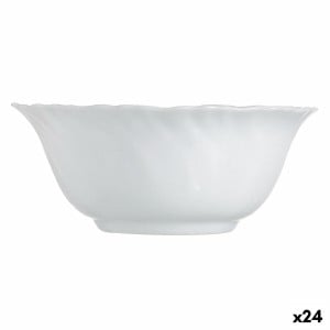 Salad Bowl Luminarc Feston White Glass 12 cm (24 Units)