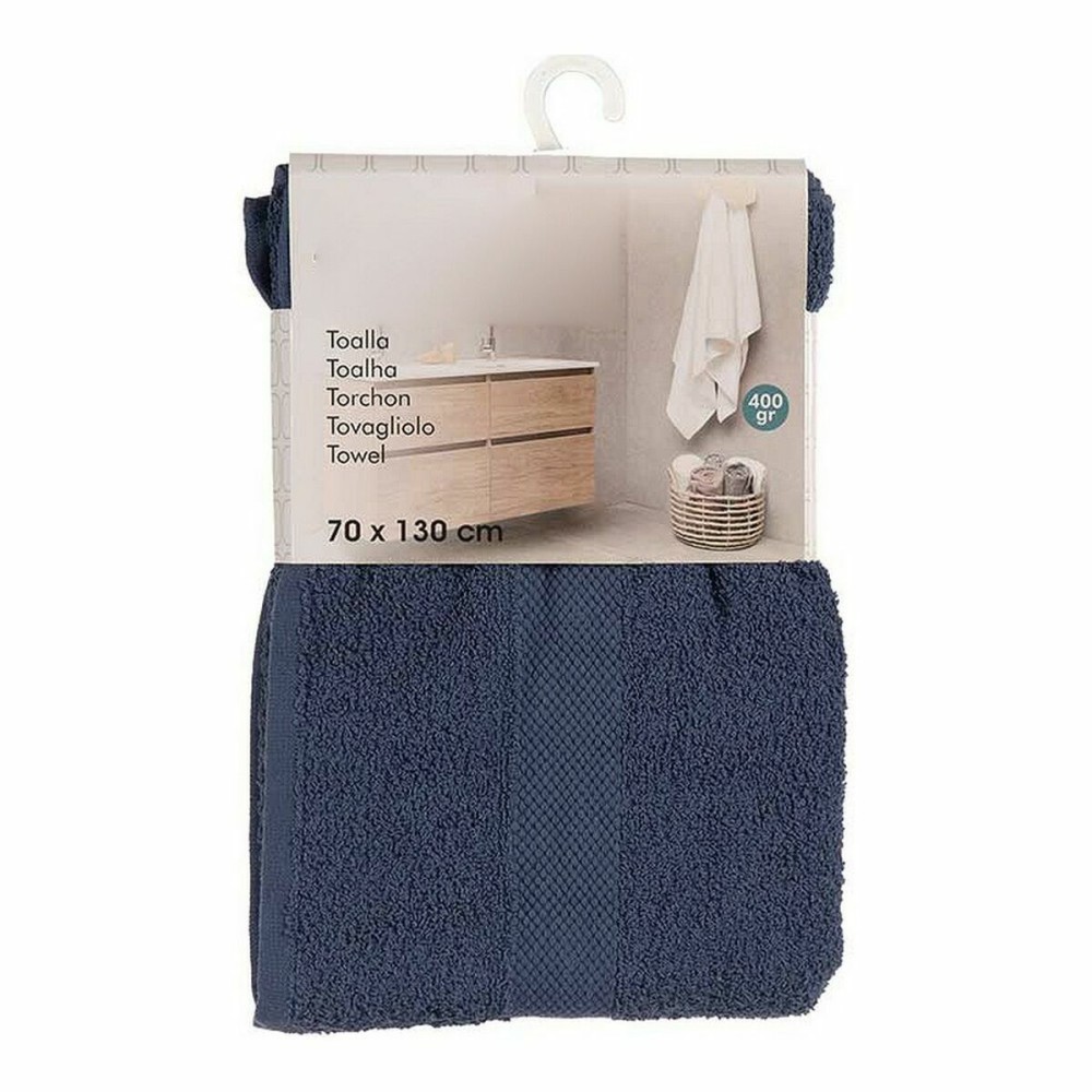 Serviette de toilette Berilo 5313 Bleu 80 % coton 20 % Polyester 70 x 0,5 x 130 cm (3 Unités)