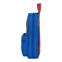 Rucksack mit Federtaschen F.C. Barcelona M747 Granatrot Marineblau 12 x 23 x 5 cm (33 Stücke)