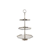 Centerpiece DKD Home Decor Silver Aluminium 28 x 28 x 47 cm