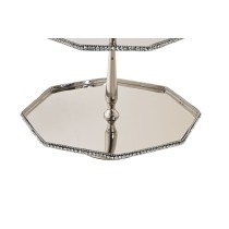 Centerpiece DKD Home Decor Silver Aluminium 28 x 28 x 47 cm