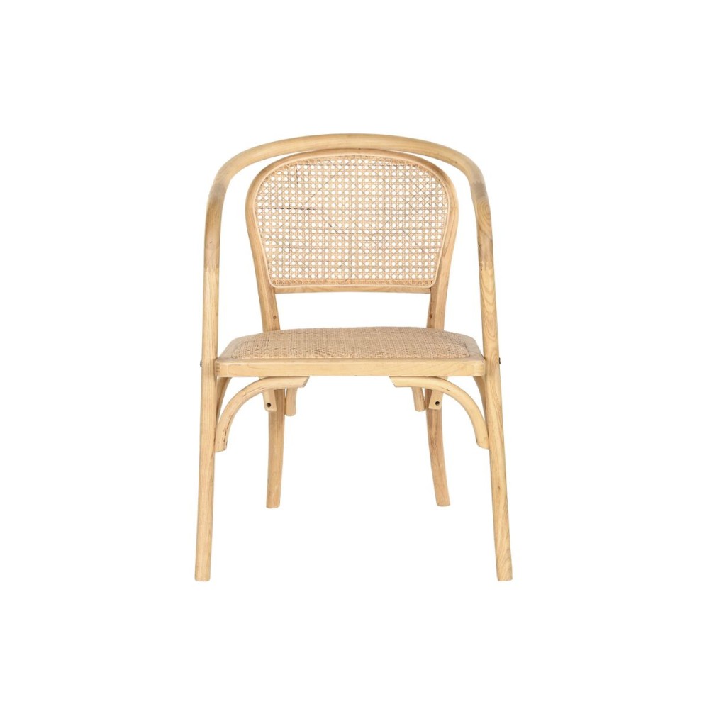Chaise de Salle à Manger DKD Home Decor Naturel 53 x 54 x 80 cm