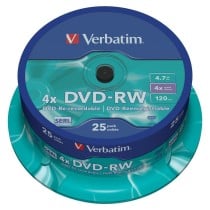 DVD-RW Verbatim 25 Stück Bunt 4,7 GB 4x