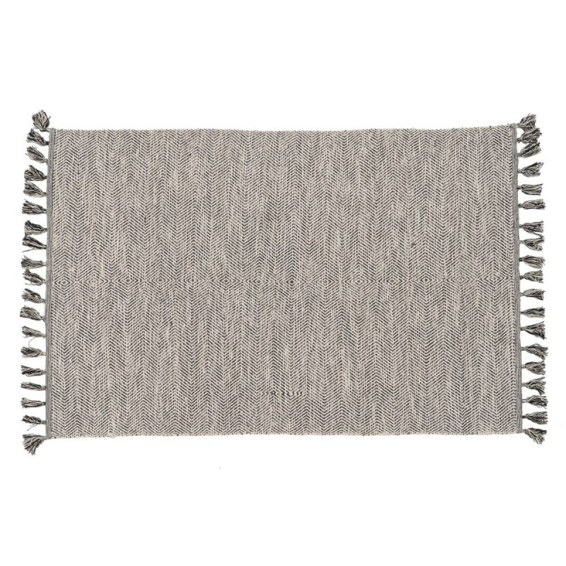 Tapis Gris 70 % coton 30 % Polyester 120 x 180 cm