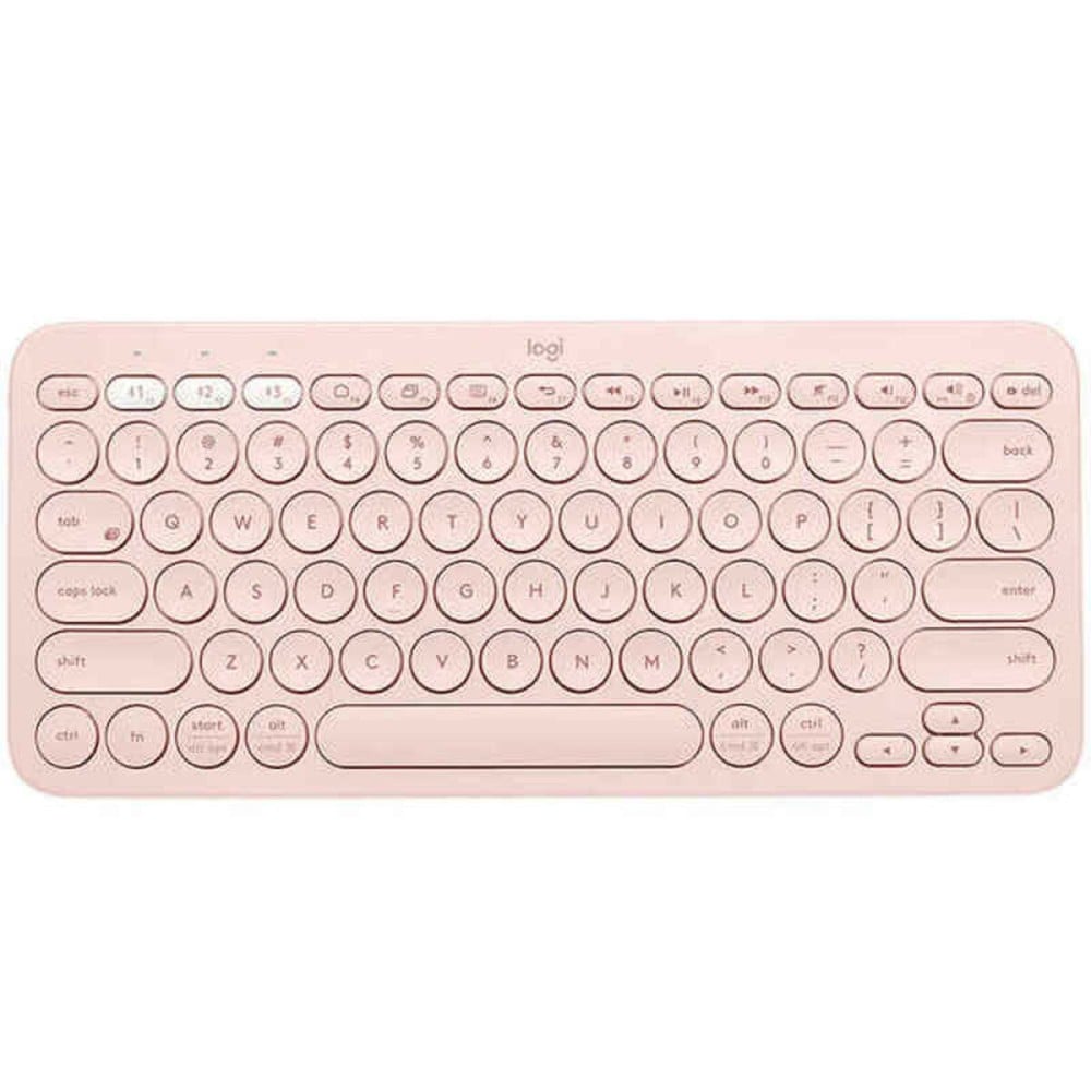 Drahtlose Tastatur Logitech K380 Rosa Qwerty Spanisch