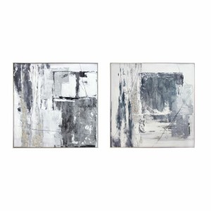 Bild DKD Home Decor abstrakt 80 x 3 x 80 cm Moderne (2 Stück)