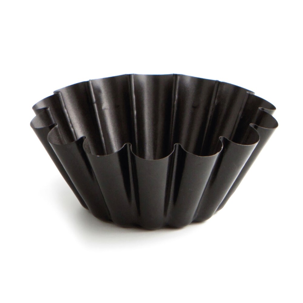 Puddingform Quid Sweet Grey Schwarz Metall (12 Stück)