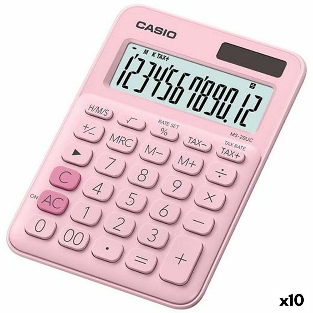 Taschenrechner Casio MS-20UC Rosa 2,3 x 10,5 x 14,95 cm (10 Stück)