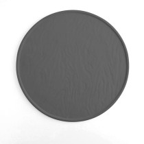 Flacher Teller Quid Mineral Gres aus Keramik Schwarz Ø 33 cm (6 Stück)