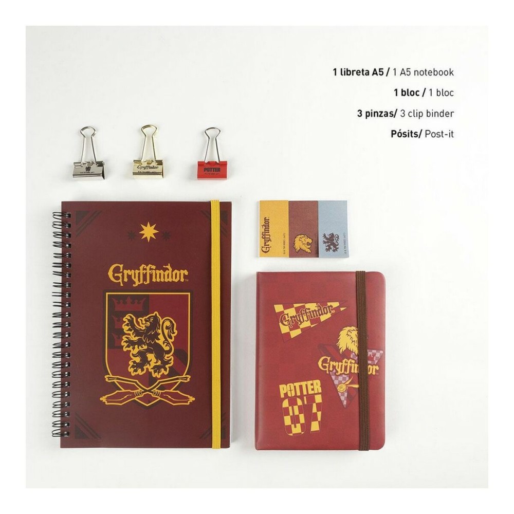 Stationery Set Harry Potter Red (6 pcs)