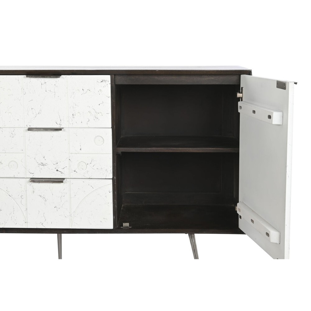 Buffet DKD Home Decor Blanc Brun foncé Bois de manguier 150 x 43 x 80 cm