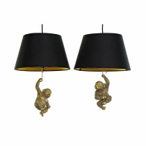 Ceiling Light DKD Home Decor 35,5 x 35,5 x 51 cm Golden Resin Colonial 220 V 50 W Monkey (2 Units)