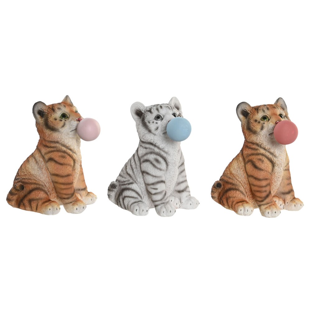 Deko-Figur DKD Home Decor 13,5 x 11 x 15 cm Harz Katze (3 Stück)