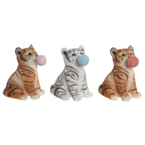 Deko-Figur DKD Home Decor 13,5 x 11 x 15 cm Harz Katze (3 Stück)