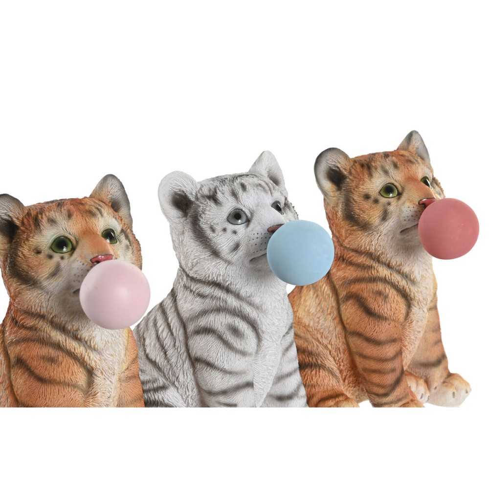 Deko-Figur DKD Home Decor 13,5 x 11 x 15 cm Harz Katze (3 Stück)