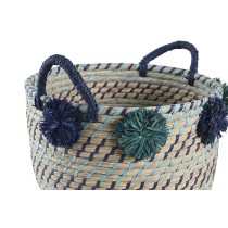 Set de basket DKD Home Decor polypropylène Pompons 46 x 44 x 34 cm
