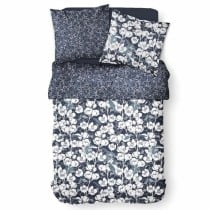 Bettbezug-Set TODAY Mawira Marineblau Doppelbett 260 x 240 cm blumig