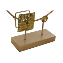 Deko-Figur DKD Home Decor Blau Gold Vogel 51 x 9 x 51 cm