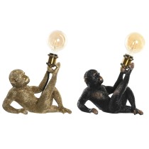 Lampe de bureau DKD Home Decor 31,5 x 18 x 27 cm Doré Métal Cuivre Résine 220 V 50 W (2 Unités)