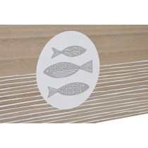 Dekorative Box DKD Home Decor natürlich Holz MDF Spiralen Mediterraner 50 x 40 x 22,5 cm