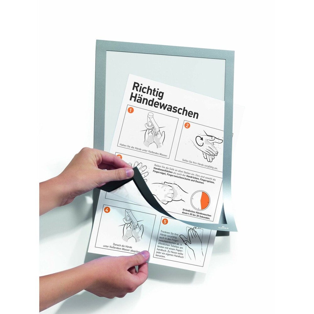 Magnetischer Fotorahmen Durable Duraframe Schwarz (5 Stück)