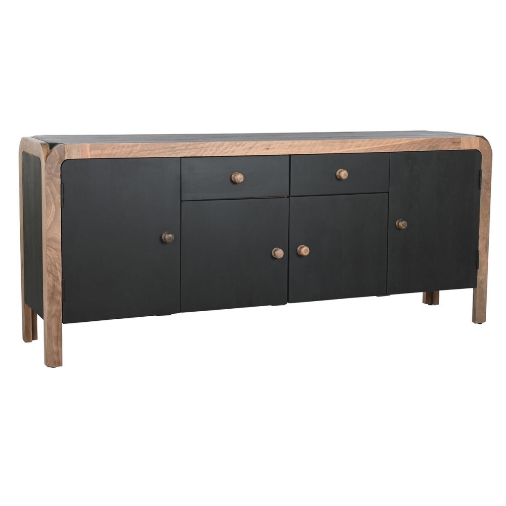Anrichte DKD Home Decor Schwarz natürlich Holz 177 x 38 x 75 cm