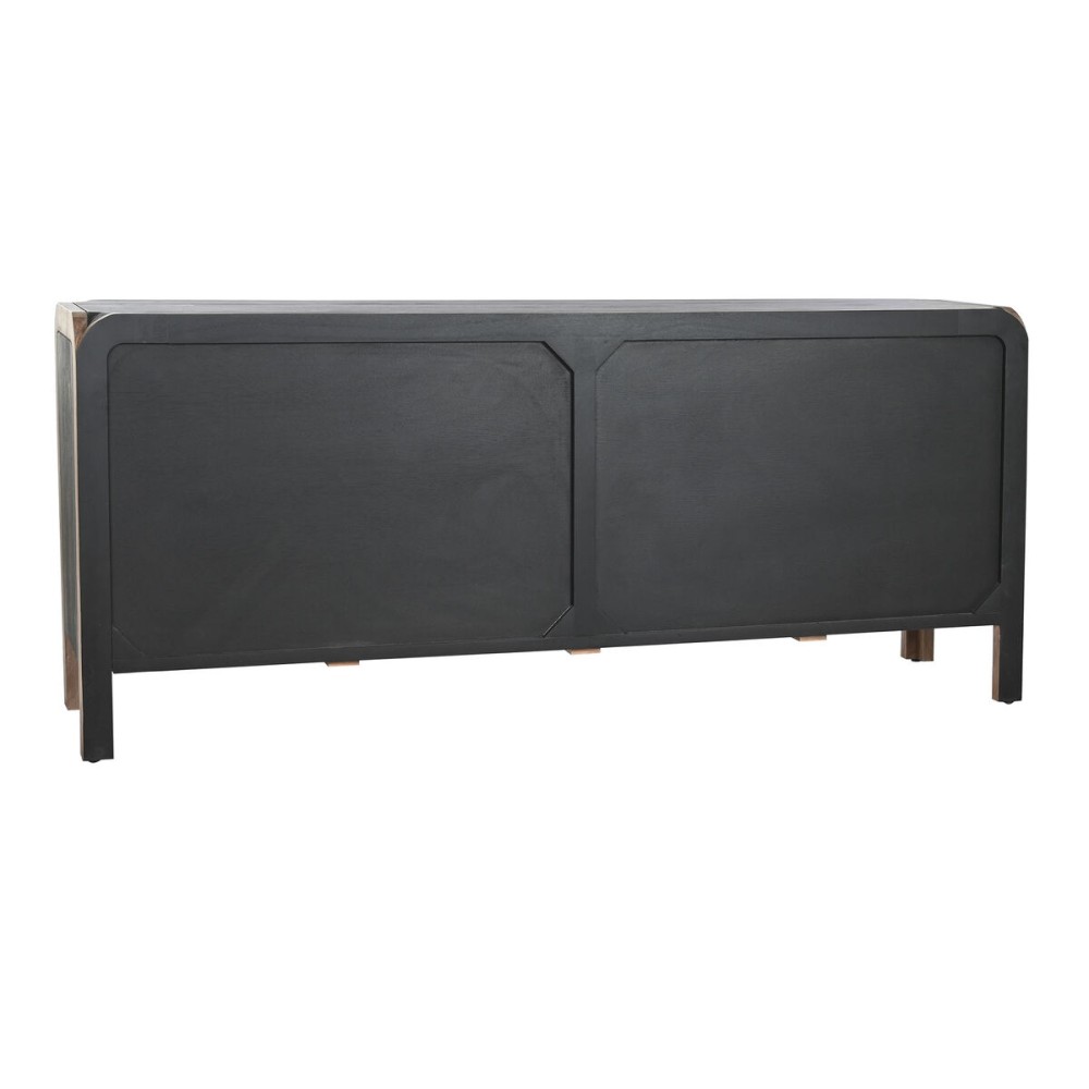 Sideboard DKD Home Decor Black Natural Wood 177 x 38 x 75 cm