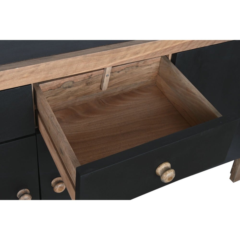 Anrichte DKD Home Decor Schwarz natürlich Holz 177 x 38 x 75 cm