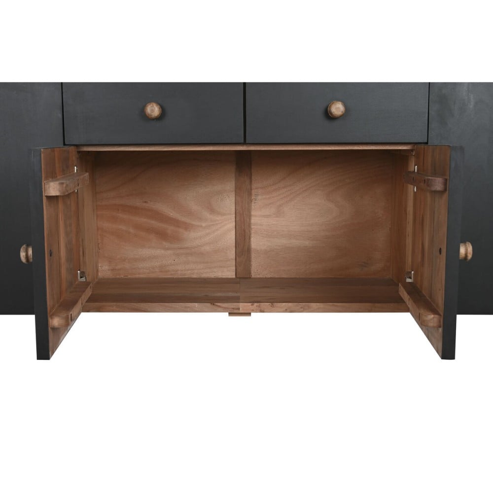 Anrichte DKD Home Decor Schwarz natürlich Holz 177 x 38 x 75 cm