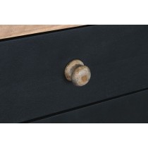 Anrichte DKD Home Decor Schwarz natürlich Holz 177 x 38 x 75 cm