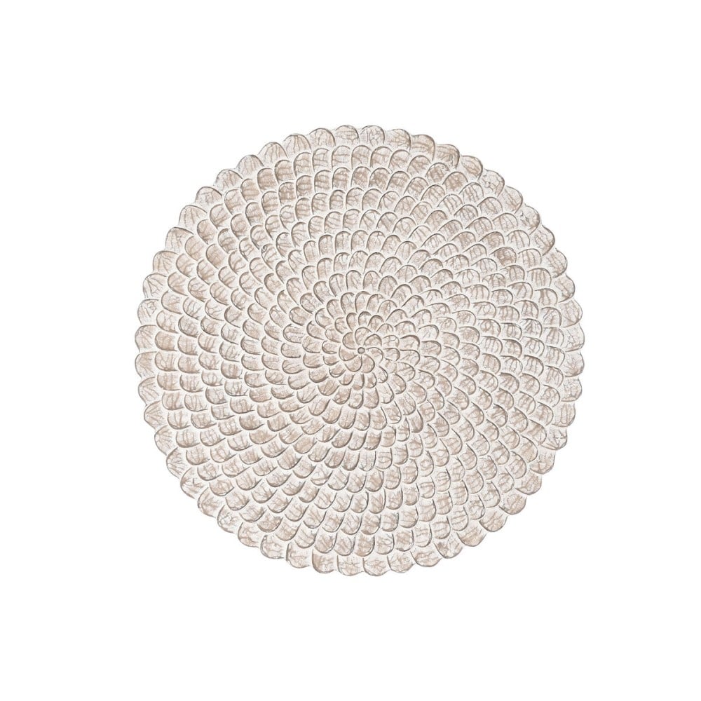 Wanddekoration DKD Home Decor Antiker Finish natürlich 120 x 3 x 120 cm Weiß Indianer