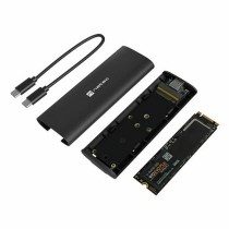 Externe Box Natec NKZ-2286 Schwarz (Schwarz)