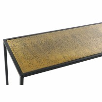 Console DKD Home Decor 110 x 25 x 84 cm Black Golden Aluminium Plastic