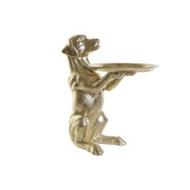 Deko-Figur DKD Home Decor Gold Harz Hund Moderne (26 x 38 x 44 cm)