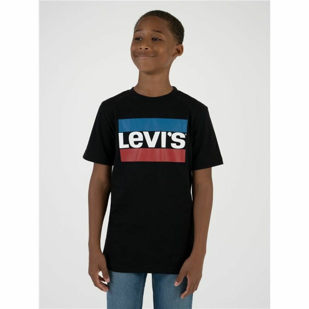 Herren Kurzarm-T-Shirt Levi's Logo Jr Schwarz
