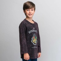 Jungen Langarm-T-Shirt Harry Potter Grau Dunkelgrau