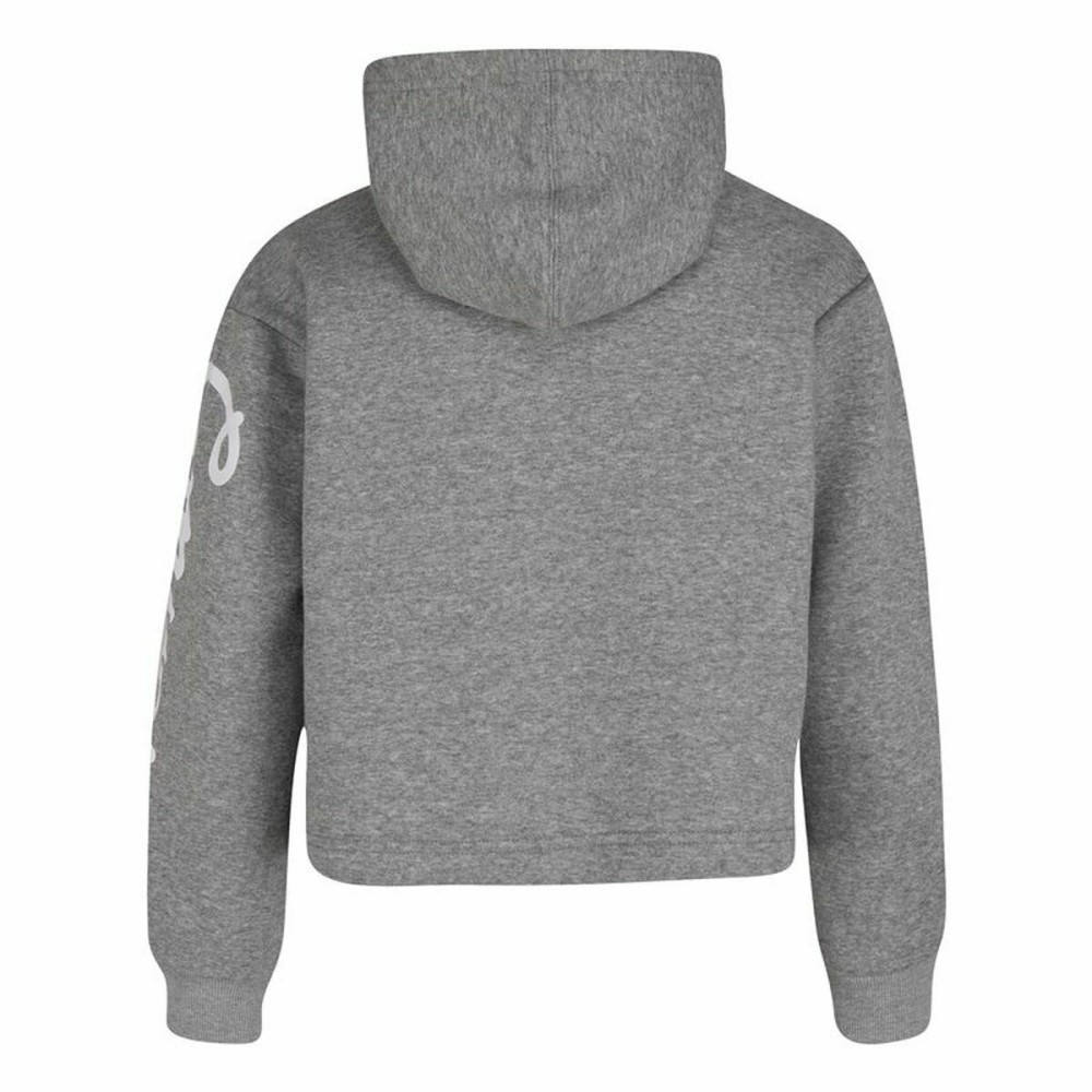 Sweat à capuche unisex Converse Chuck Patch Crop G Gris foncé