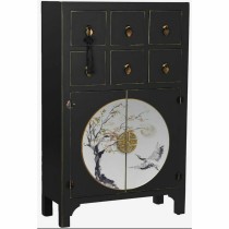 Meuble d'Entrée DKD Home Decor Blanc Noir Doré 63 x 28 x 83 cm