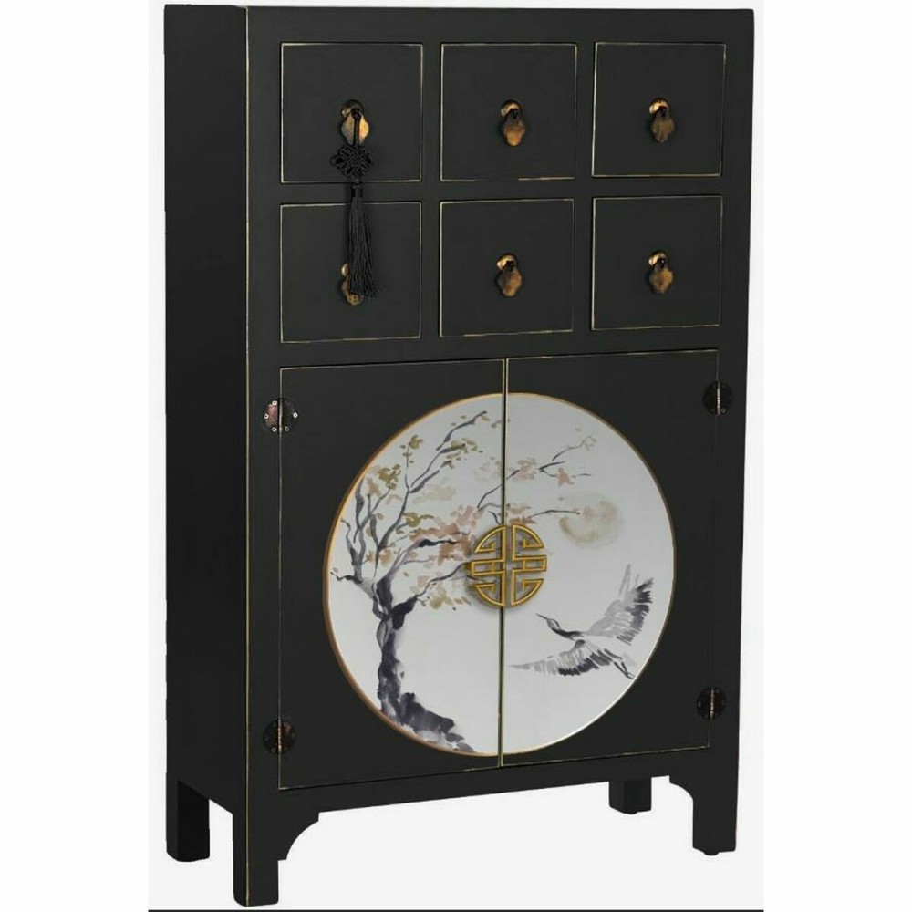 Hall DKD Home Decor White Black Golden 63 x 28 x 83 cm
