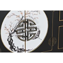 Hall DKD Home Decor White Black Golden 63 x 28 x 83 cm