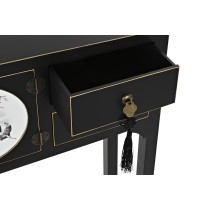 Hall DKD Home Decor White Black Golden 63 x 28 x 83 cm