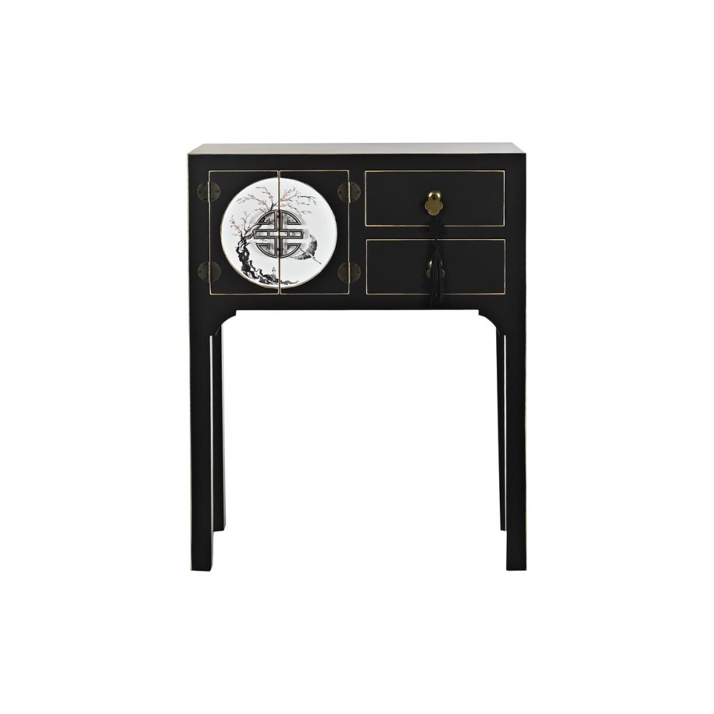 Hall DKD Home Decor White Black Golden 63 x 28 x 83 cm