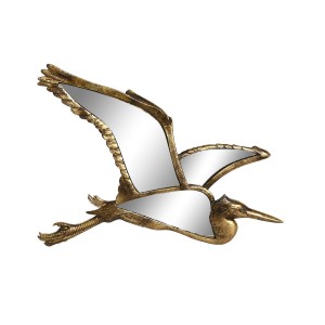 Deko-Figur DKD Home Decor Gold Vogel 35,5 x 26 x 2 cm