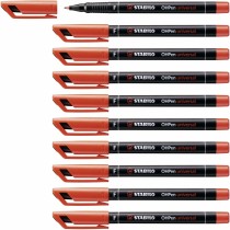Dauermarker Stabilo OHPen Rot 10 Stücke
