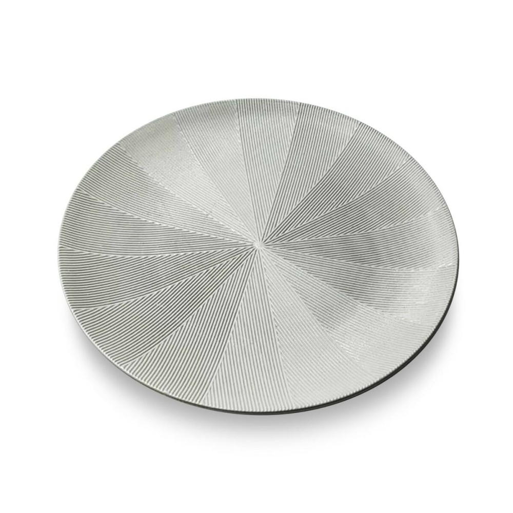 Centre de Table Versa Blanc Gris Bois MDF 40 x 40 cm
