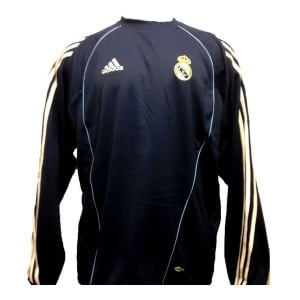 Herren Sweater ohne Kapuze Adidas Real Madrid CF Blau Fussball