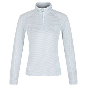 Damen Kurzarm-T-Shirt Regatta Yonder Half-Zip Weiß